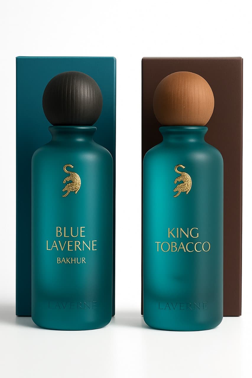 COMBO OF LAVERNE BLUE INCENSE & KING TOBACCO 200ml PERFUME SPRAY